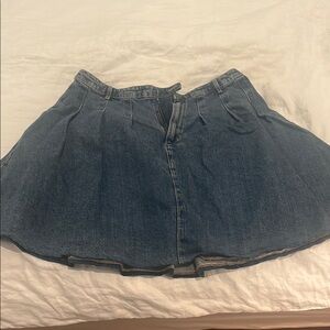 ZARA Pleated Denim Women's Skirt